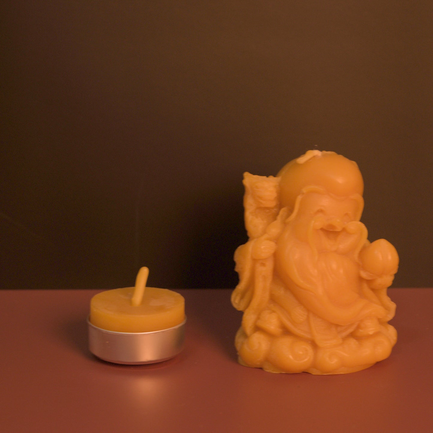 Happy Buddha Candle