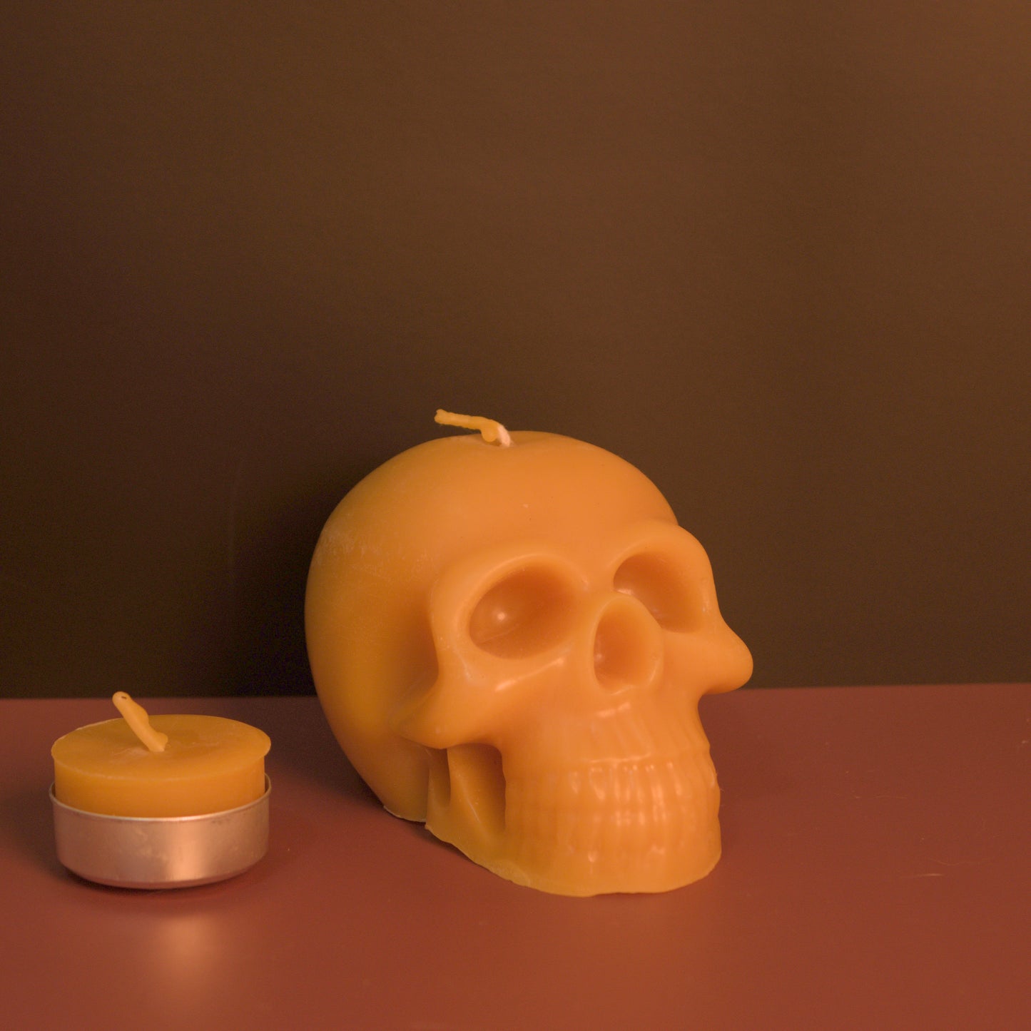 Large Skull Candle