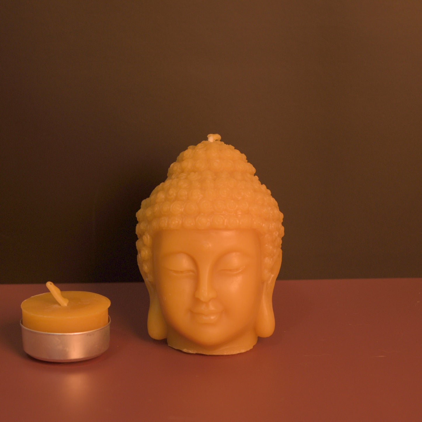 Buddha Head Candle