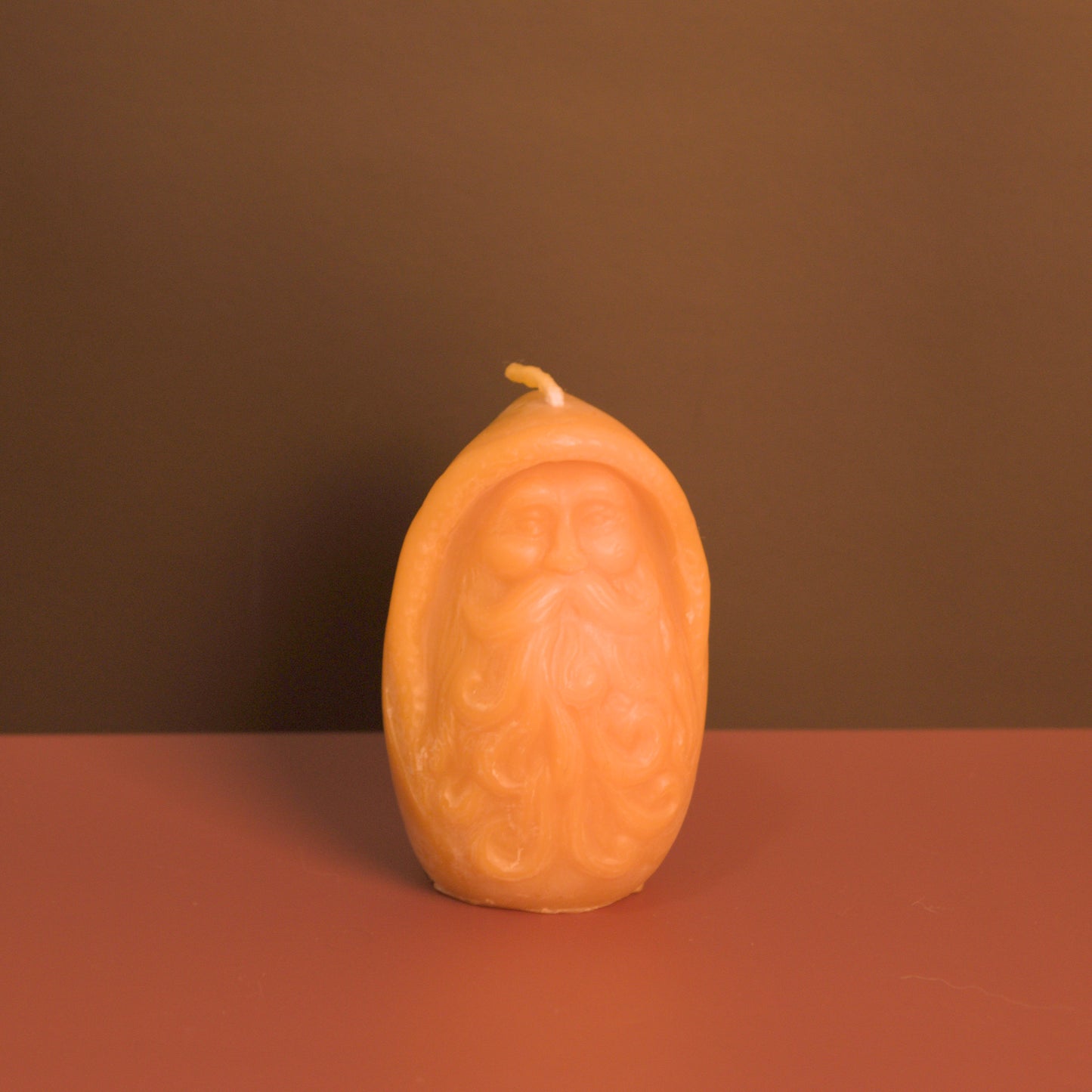 old man winter beeswax candle seasonal